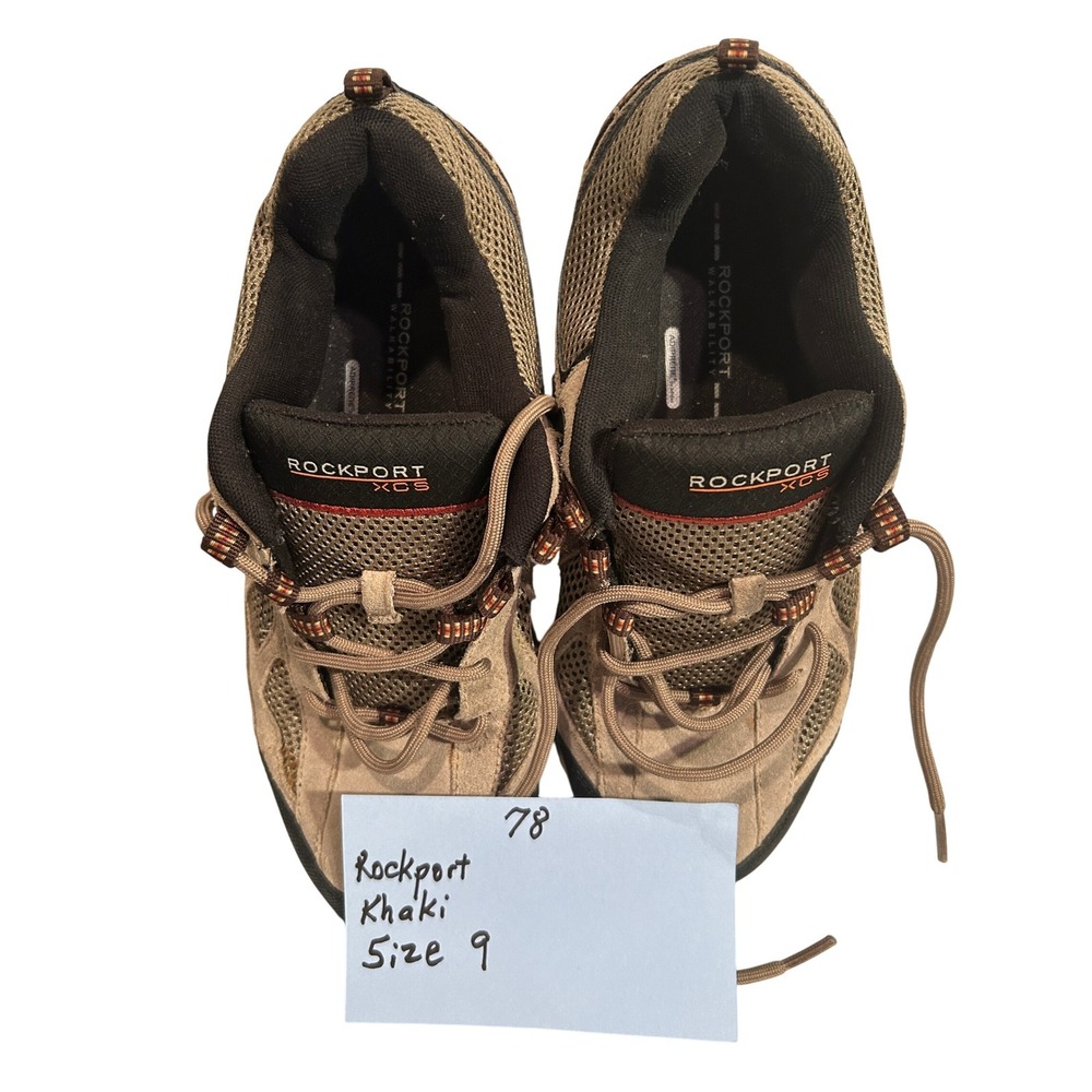 Rockport XCS Trail Men's Size 9 Khaki Black Hiking Sneakers K74443
